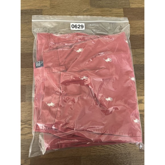 Vintage Polo Ralph Lauren Men Sz 30 Embroidered Logo Bermuda Pleated Tyler Short - Picture 9 of 9